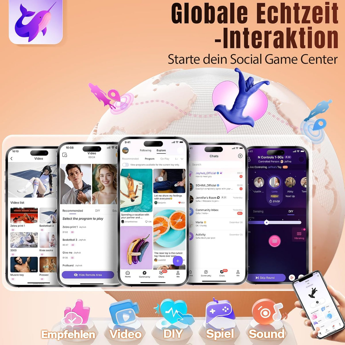 BEISAR Masajeador de próstata para adultos, máquina sexual AI Sync...