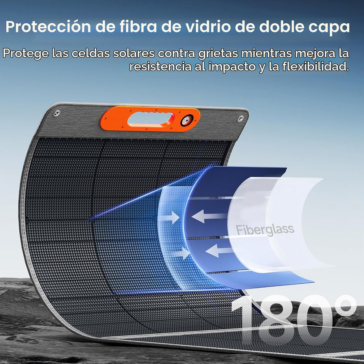 Panel solar portátil de 280W, impermeable HPBC IP65 para RV al aire...