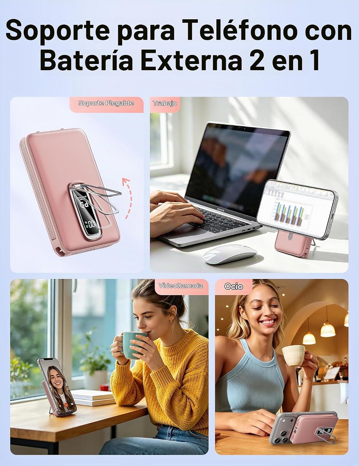 para cargador portátil Magsafe 10000mAh 20W carga rápida banco de e...