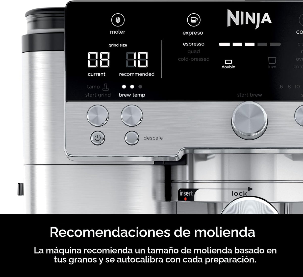Ninja R-ES601 Luxe Café Premier Series - Máquina de café expreso, c...