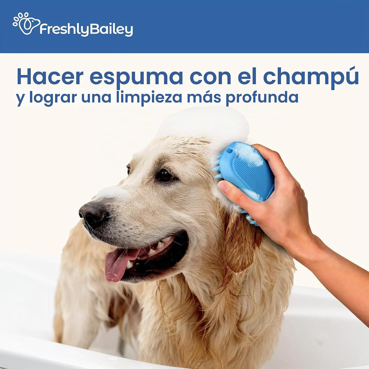 Cepillo de curry de goma para perros - Cepillo suave para cabello c...