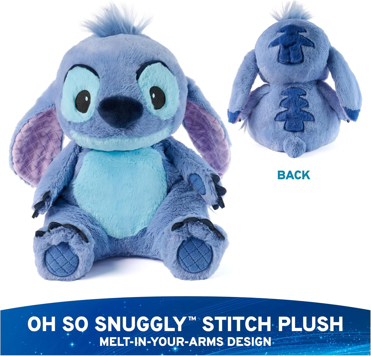 GUND Disney Oh So Snuggly Stitch - Juguete de peluche oficial de 12...