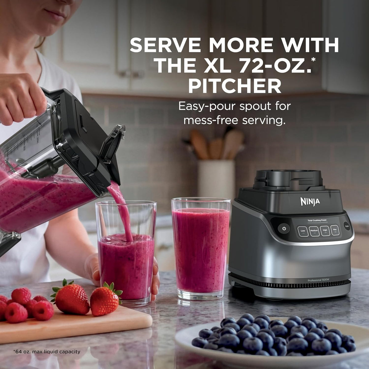 Ninja UltraCrush Pro Sistema de cocina, 1500 W, licuadora de 72 onz...