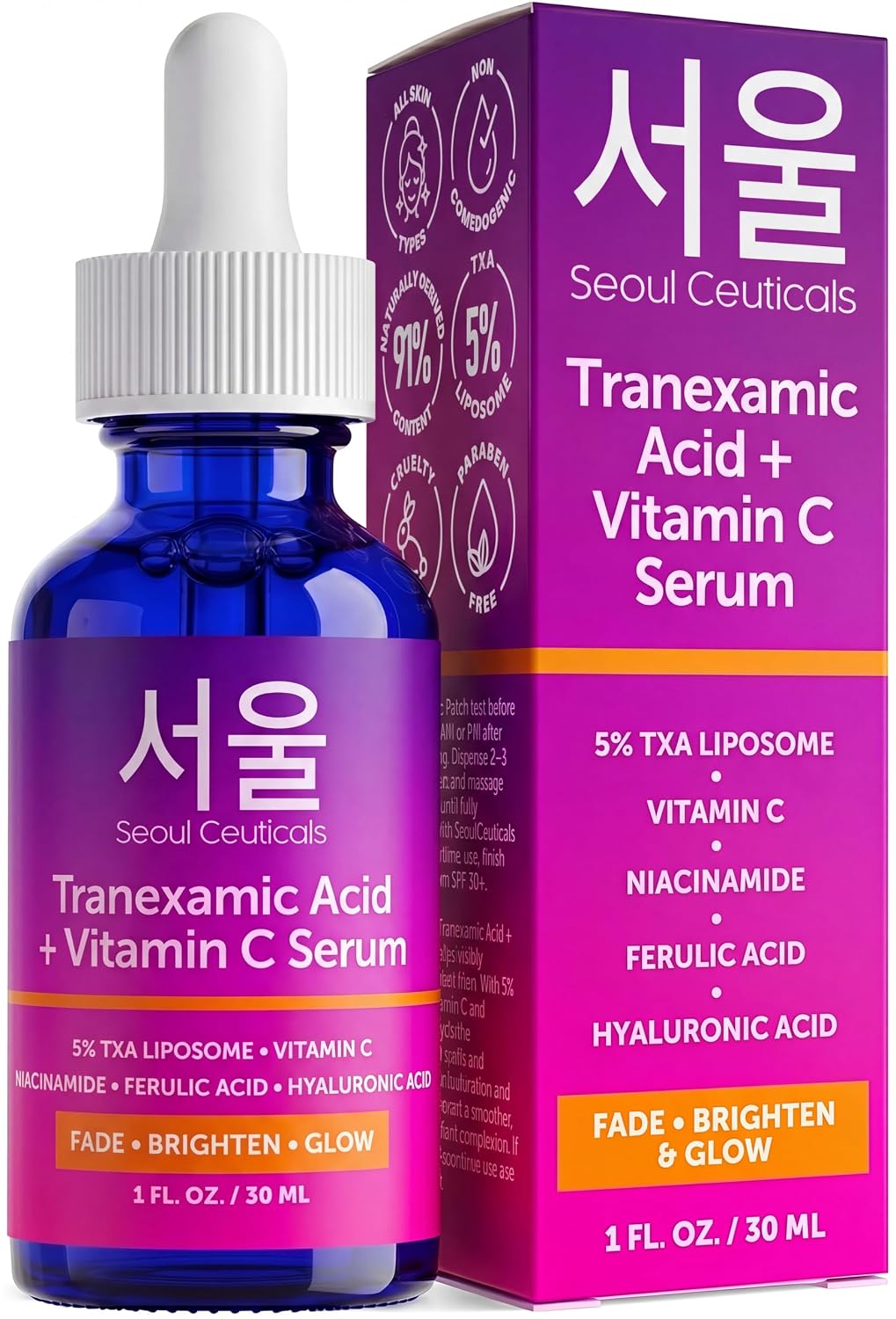 SeoulCeuticals Eliminador de manchas oscuras TXA de suero de vitami...