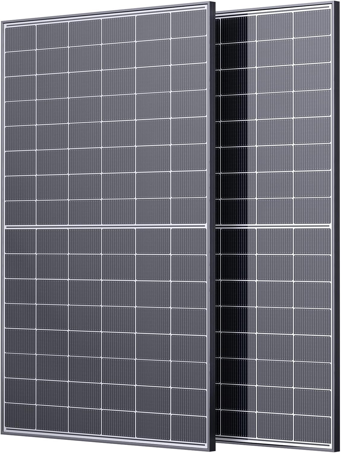 Callsun Panel solar bifacial de 450 W, paquete de 2, células solare...