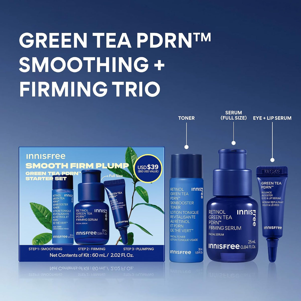 innisfree Suero PDRN de té verde | Cuidado de la piel coreano con r...