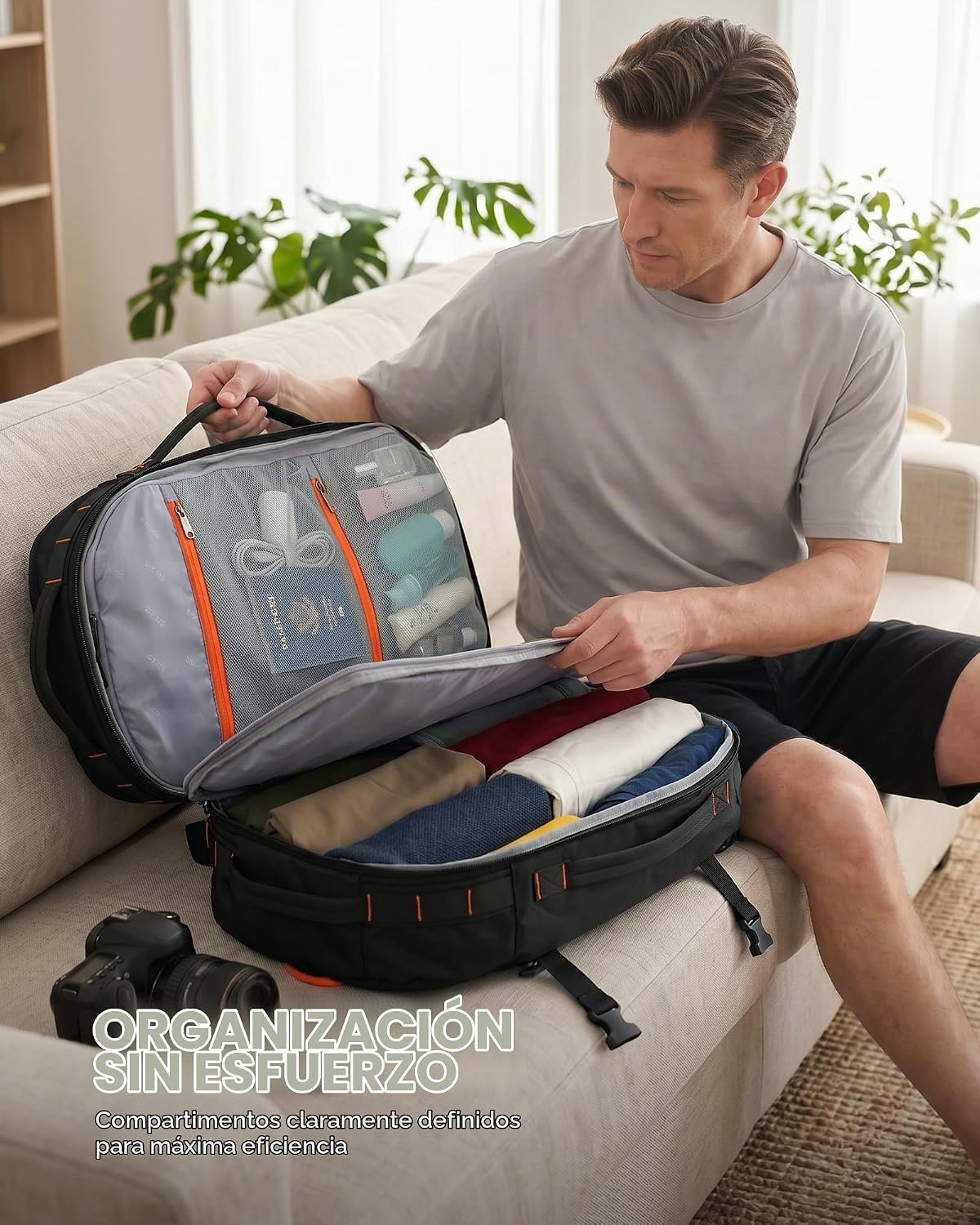 Tolaccea Mochila de viaje para laptop, mochila de mano para hombres...