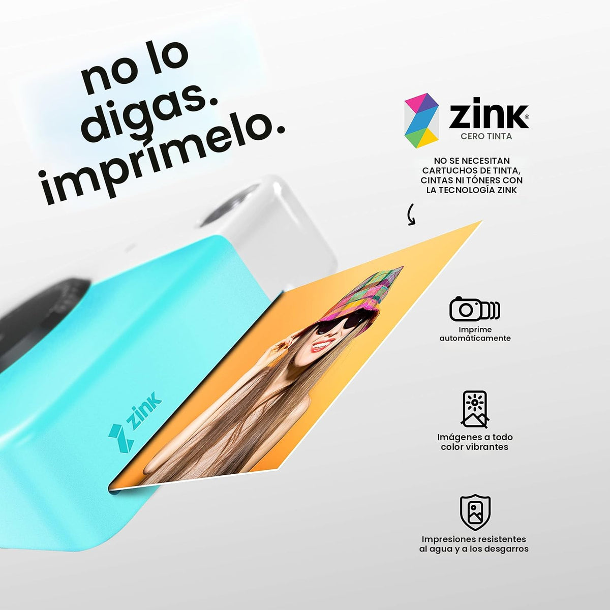 Zink Kodak PRINTOMATIC Cámara digital de impresión instantánea (azu...