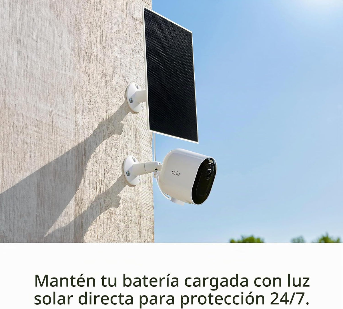 Arlo Cargador de panel solar (negro), accesorio certificado por Arl...