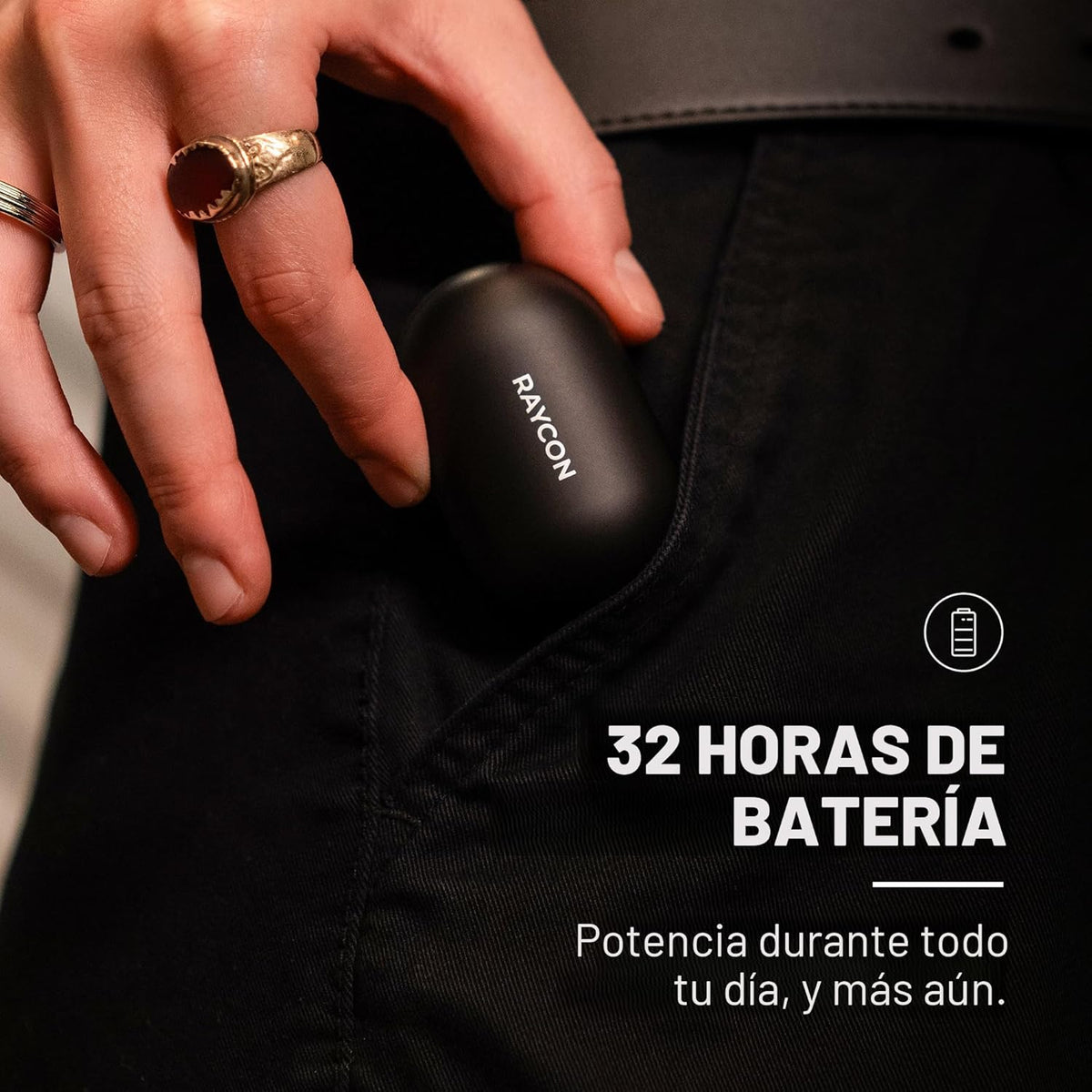 Raycon Everyday - Auriculares inalámbricos Bluetooth con micrófono,...