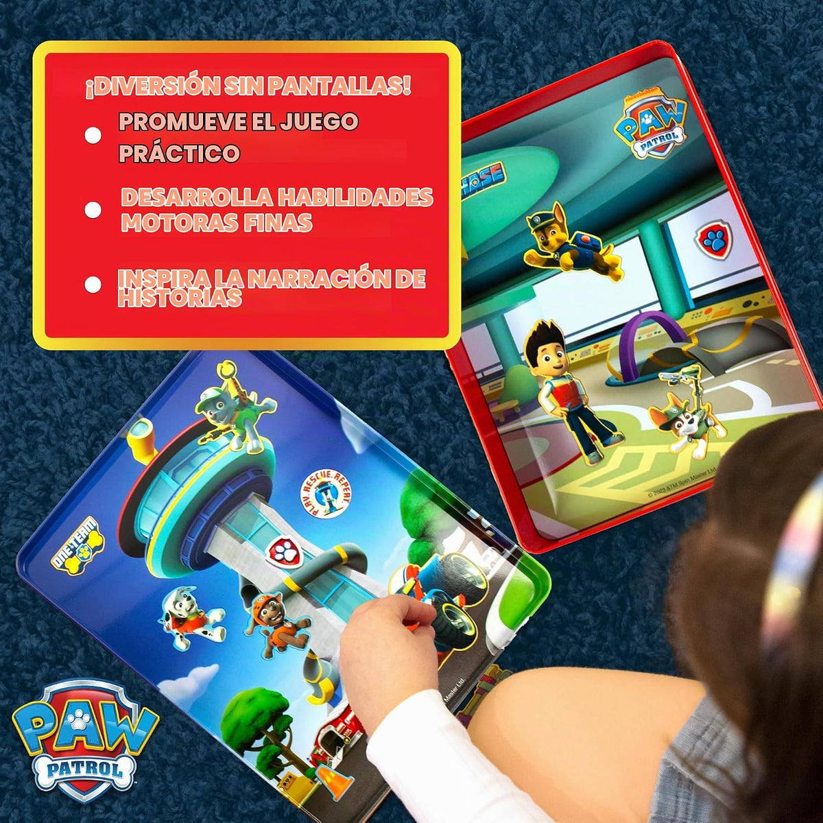 Set de Juego Magnético de Patrulla Canina, 75 Imanes de Vestir Mix...
