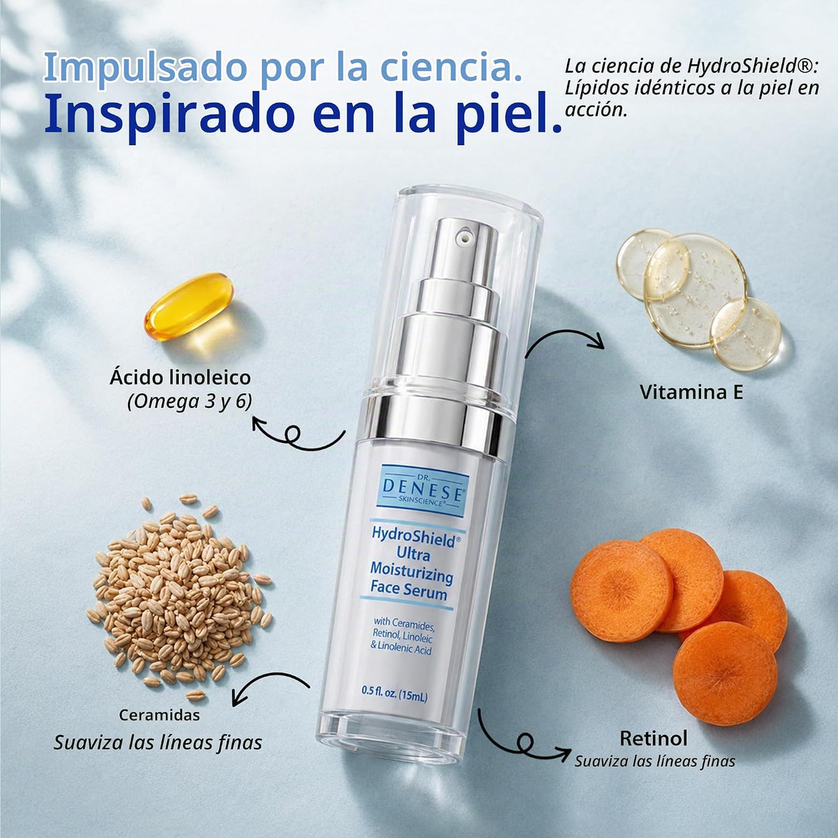 Dr. Denese SkinScience HydroShield - Suero de retinol para cara, 0....