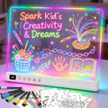 Lumiboard Tablero de dibujo LED con 13 efectos de luz, tablero de n...