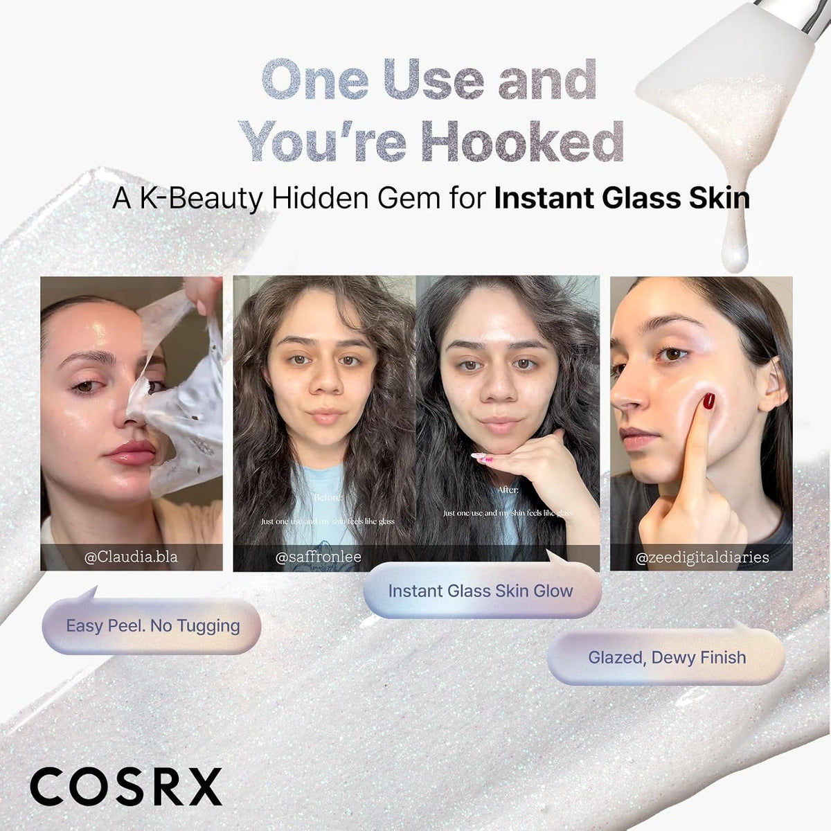 COSRX PDRN Máscara facial de exosoma durante la noche, brillo de pi...