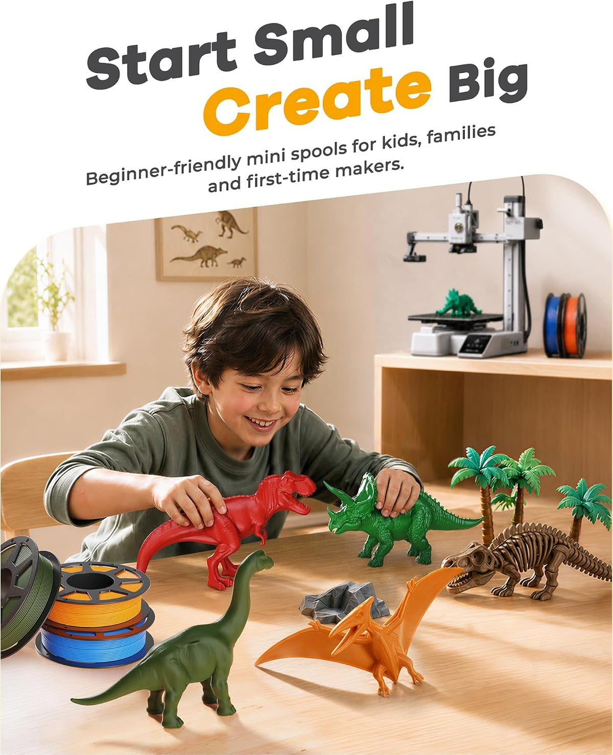 YOOPAI Filamento PLA Silk Rainbow de 0.07 in, paquete de inicio de...
