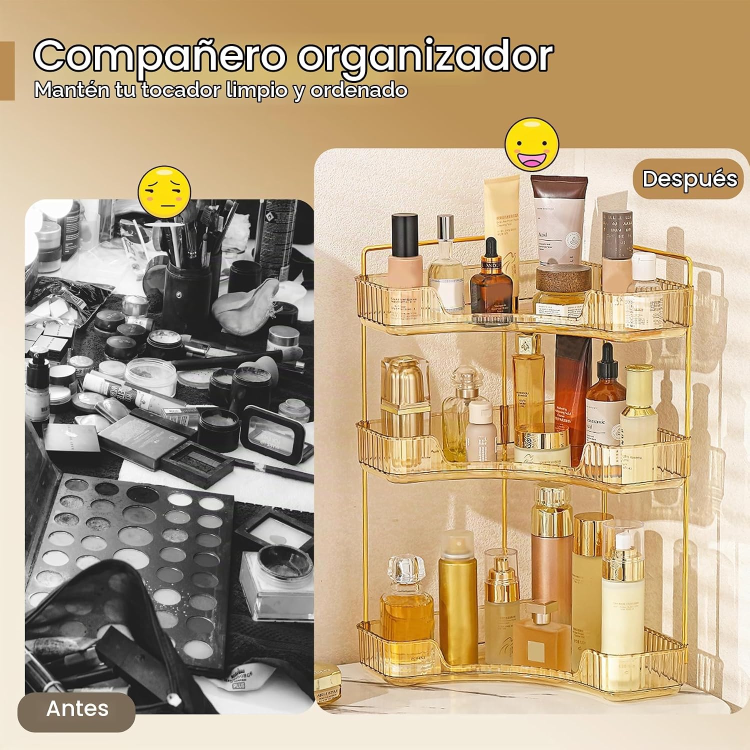 Aveniee Organizador de Esquina para Encimera de Baño, Estante de En...
