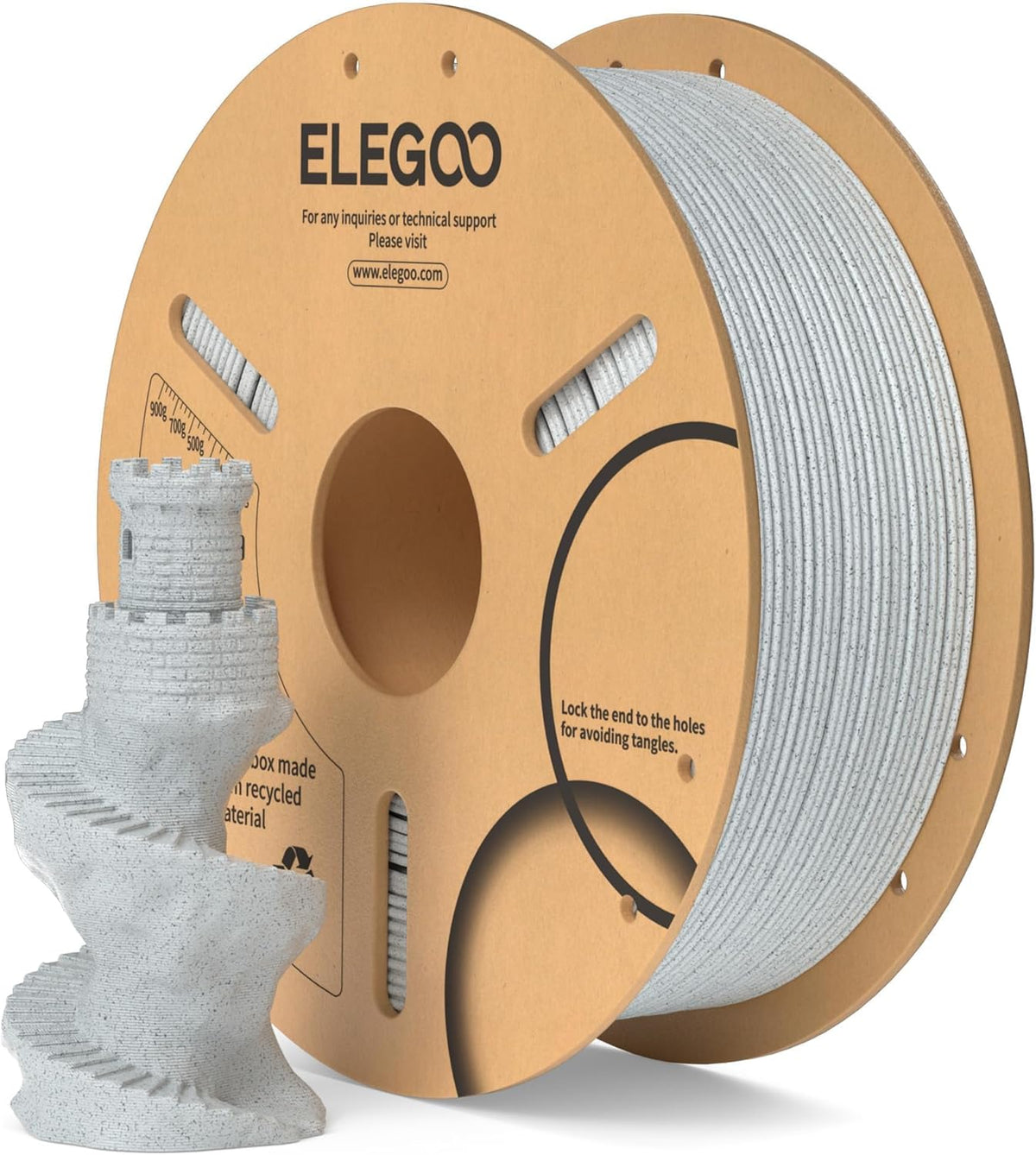 ELEGOO PLA - Filamento para impresora 3D de 0.07 in, mármol, 2.2 lb...