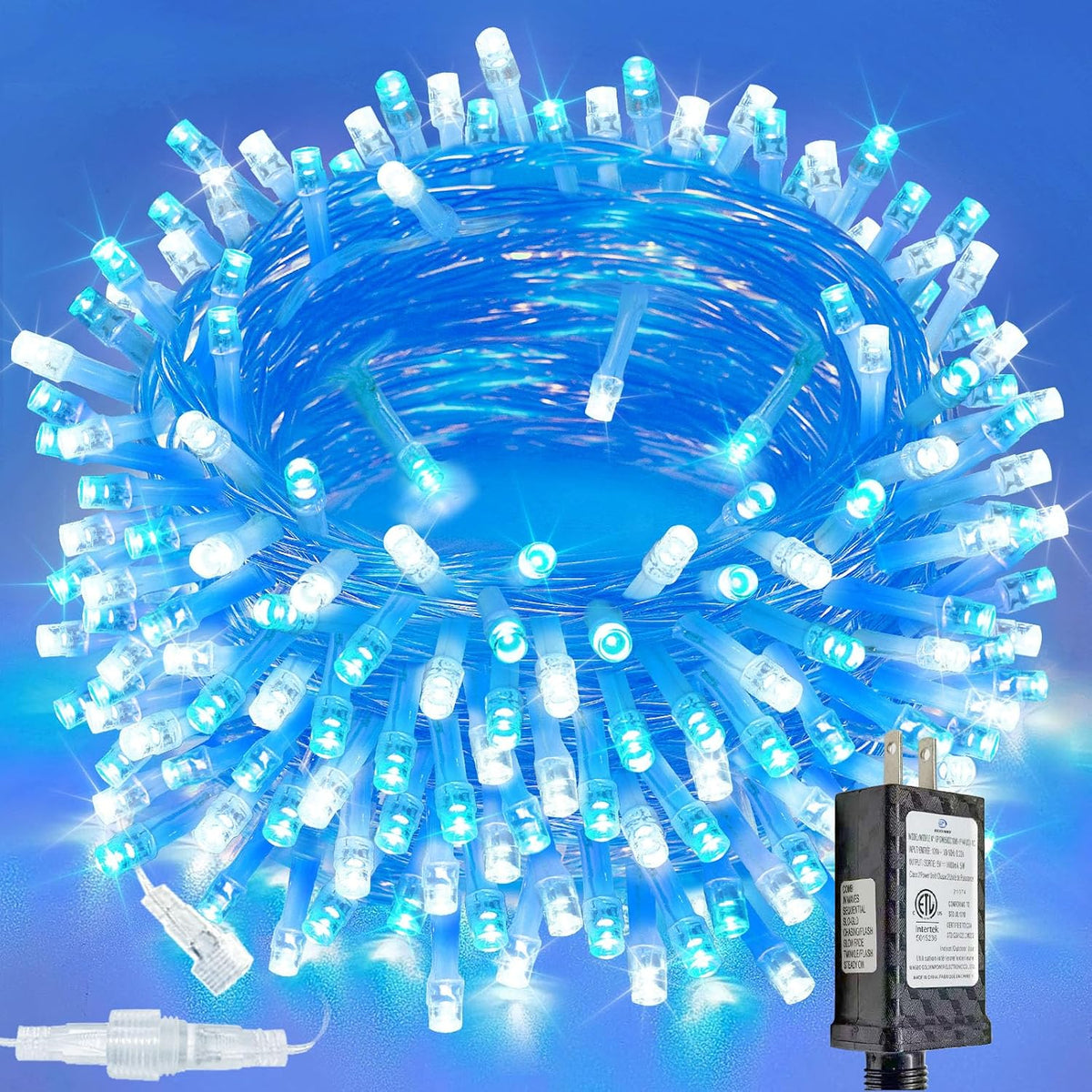 Guirnalda de 200 luces LED conectables mejoradas para interiores y...