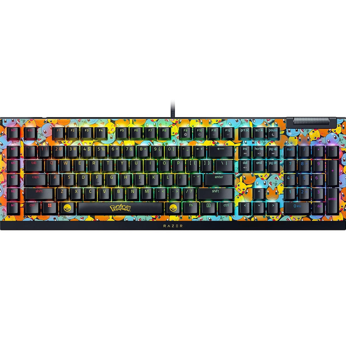 Razer Teclado mecánico BlackWidow V4 X para juegos, edición Pokémon...