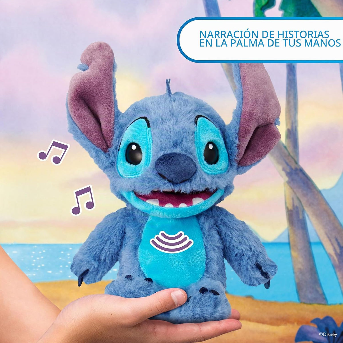 ¡Guau! Cosas Disney Stitch Palm Puppetronic | Más de 40 sonidos y a...
