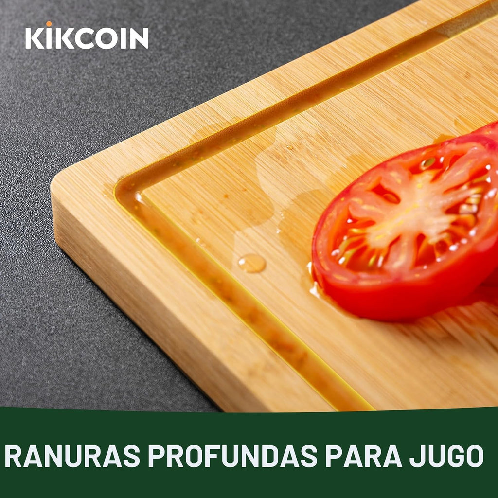 Tabla de cortar de bambú de 24 pulgadas para cocina, tabla de corta...