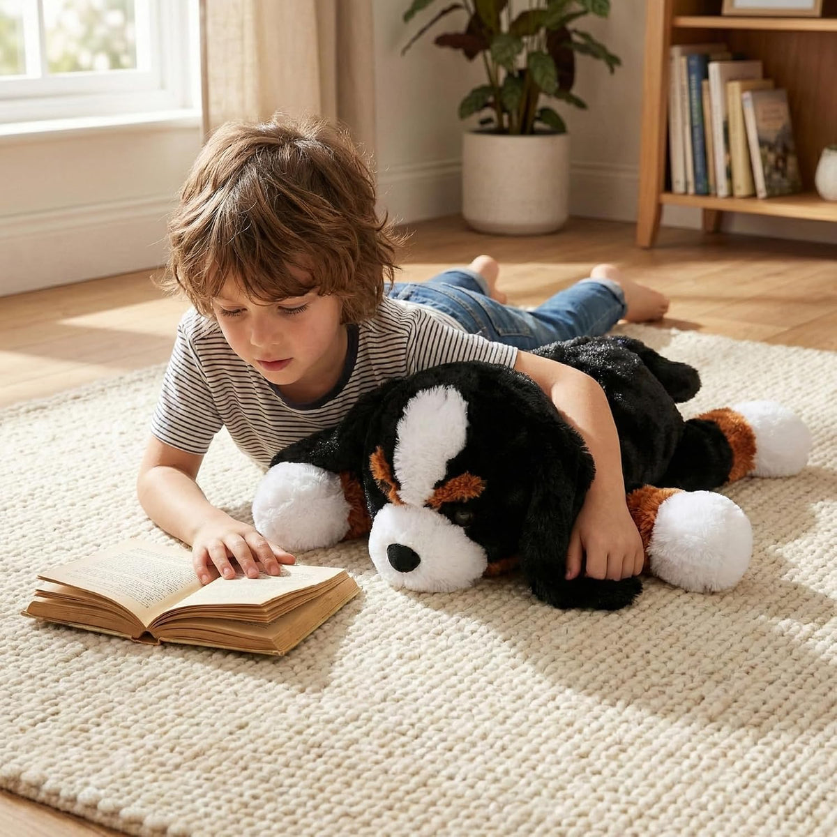 WEIGEDU Juguete de peluche para perro grande, cachorro de montaña b...