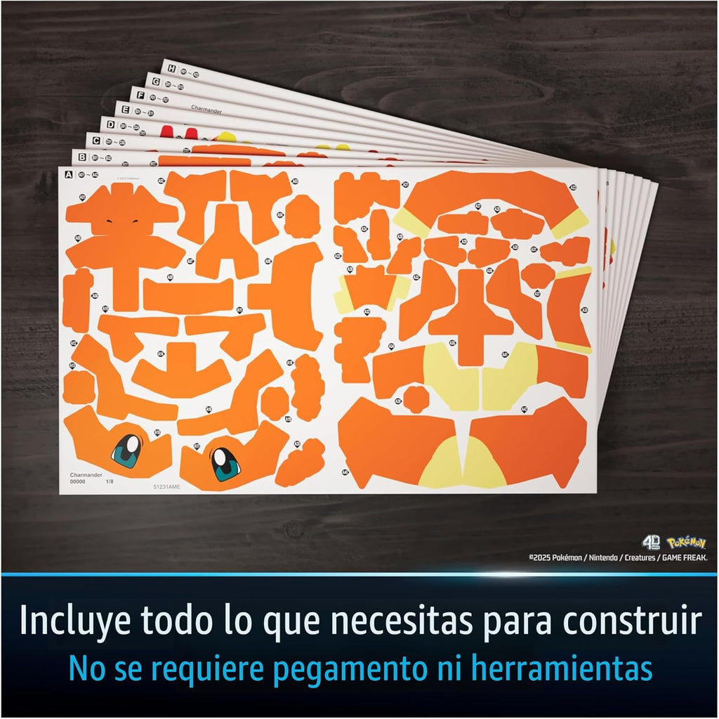 4D Build Pokémon Charmander - Kit de modelo de rompecabezas 3D, dec...