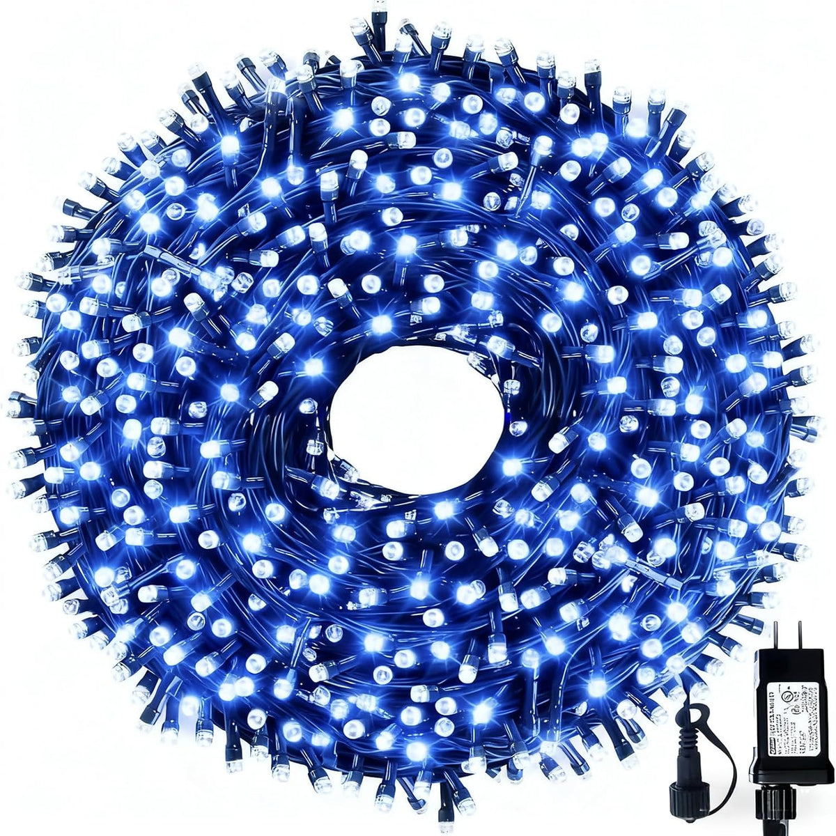 MZD8391 Luz navideña 300LED de 105 pies, luz para árbol de Navidad,...