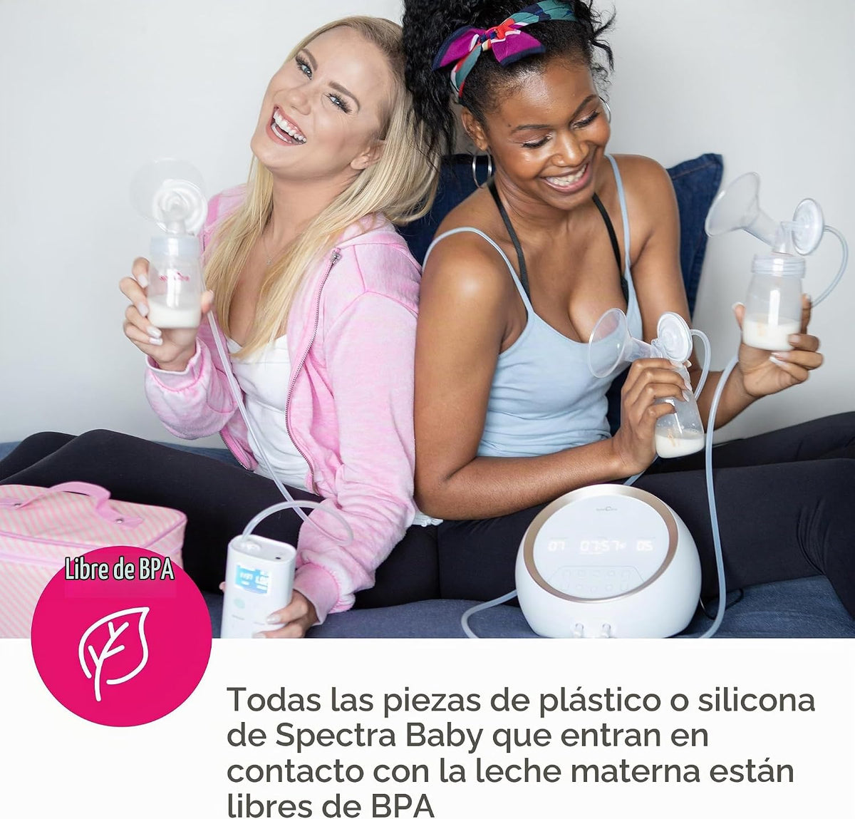 Spectra Juego de protectores de pecho ancho para bebé para bomba de...