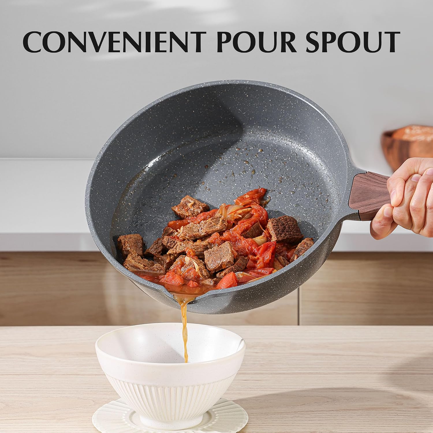 SENSARTE Juego de utensilios de cocina antiadherentes de 13 piezas,...