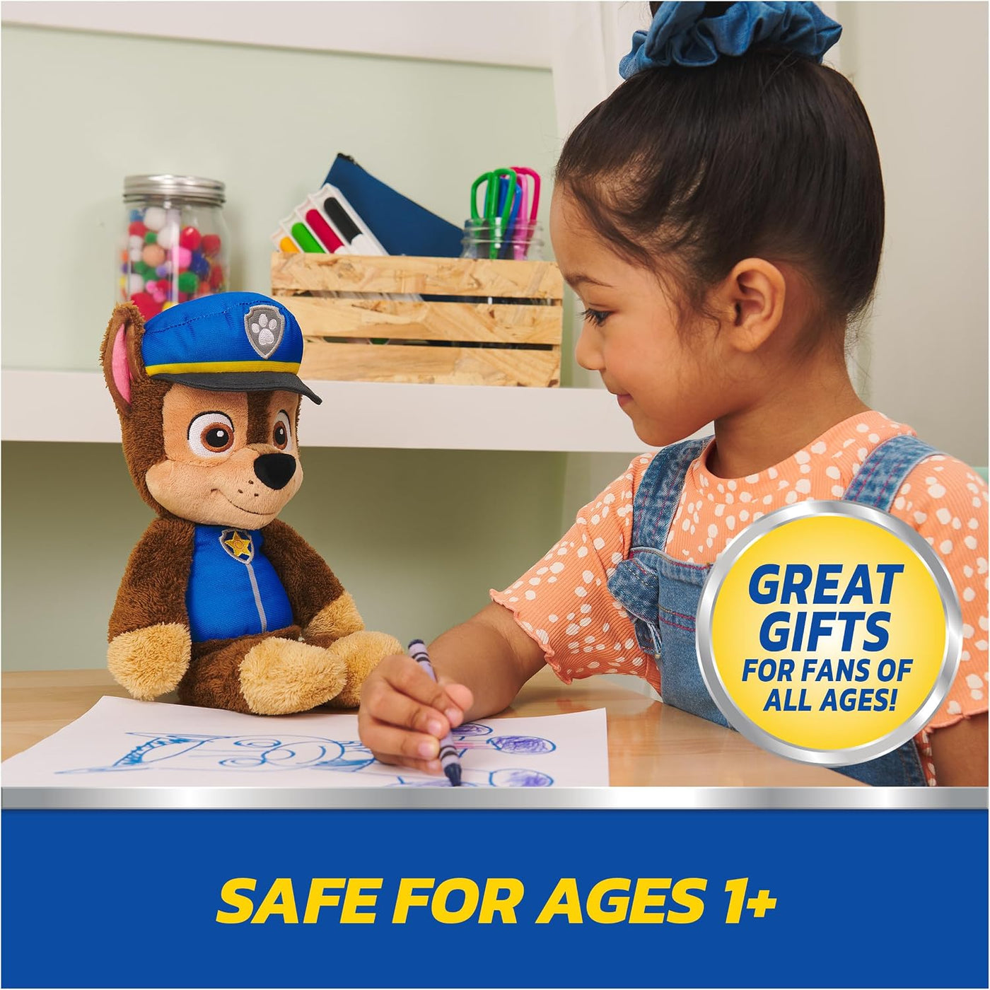 GUND PAW Patrol Juguete Oficial de Peluche Chase Take Along Buddy,...