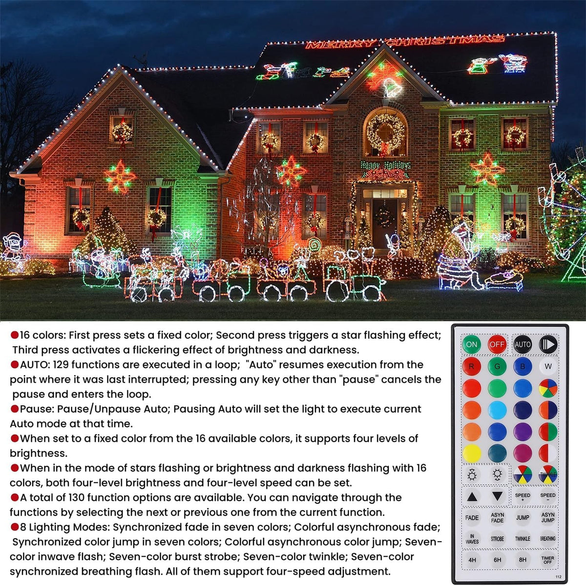 Iluminación del hogar 66 pies. Mini luces decorativas de Navidad de...