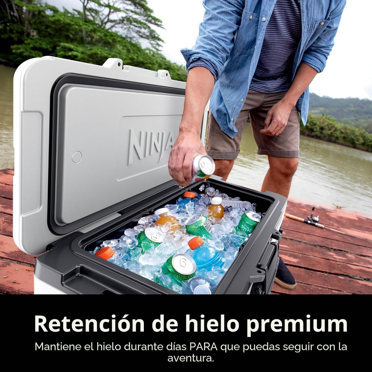 Ninja Enfriador FrostVault™ de 65 cuartos de galón con ruedas, cajó...