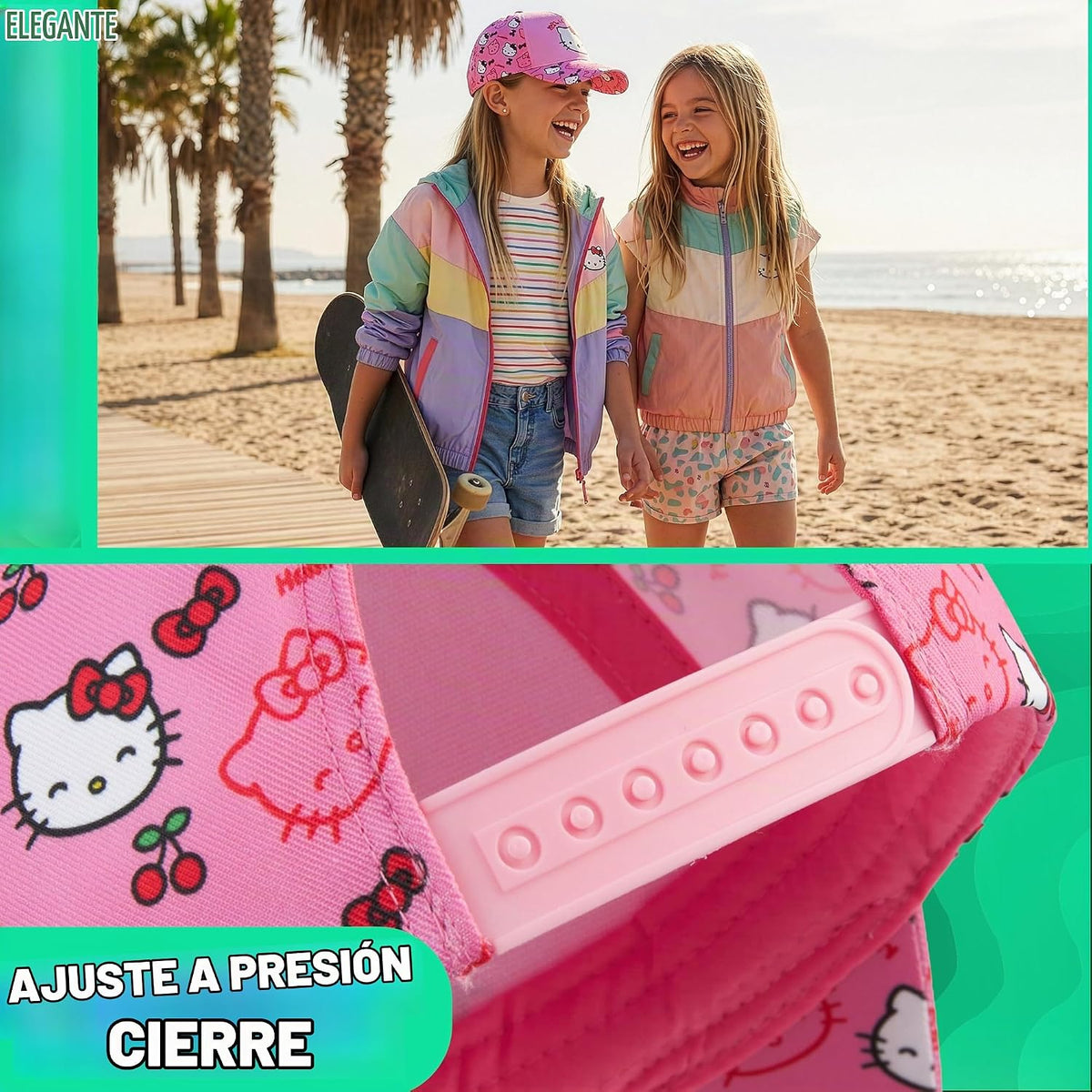 Get Trend Hello Kitty | Barbie | Squishmallows - Gorra de béisbol p...