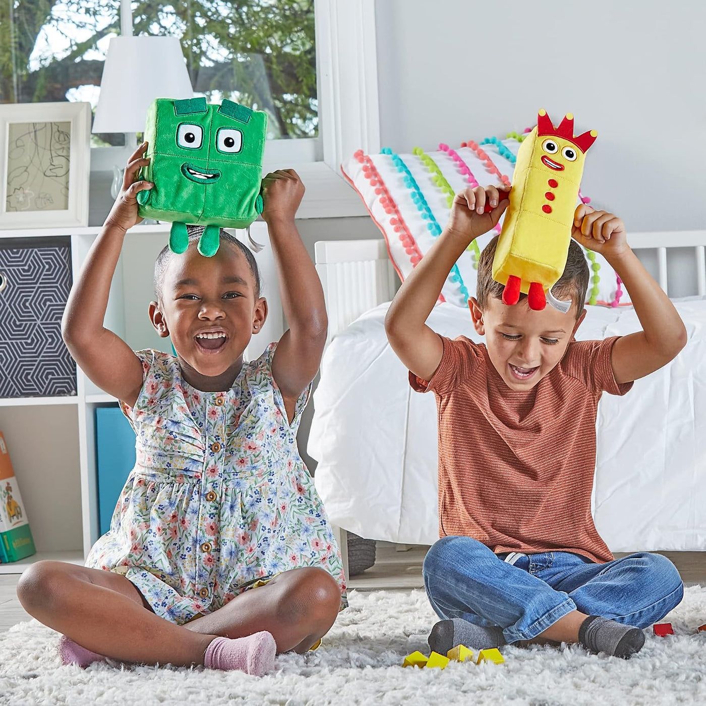 hand2mind Numberblocks Tres y Cuatro Compañeros Juguetones, Juguete...