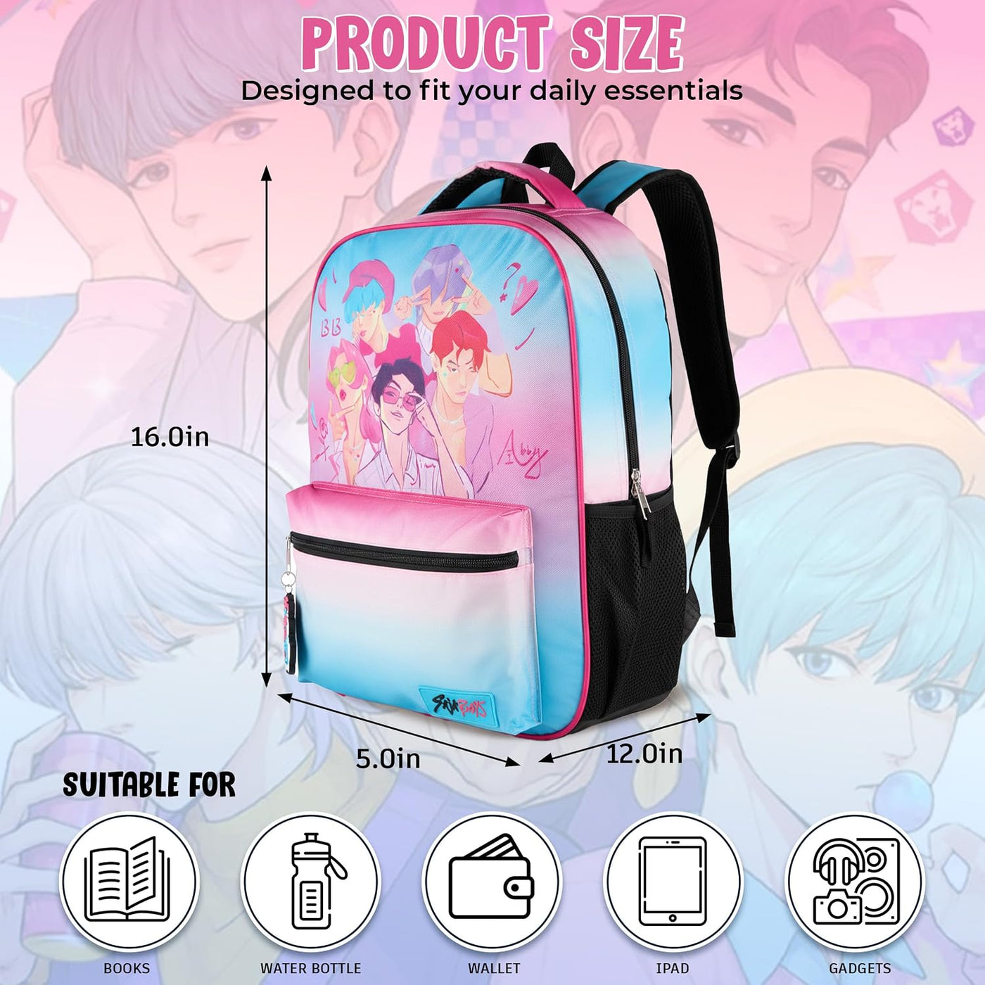 AI ACCESSORY INNOVATIONS K-Pop Demon Hunters Saja - Mochila para ni...