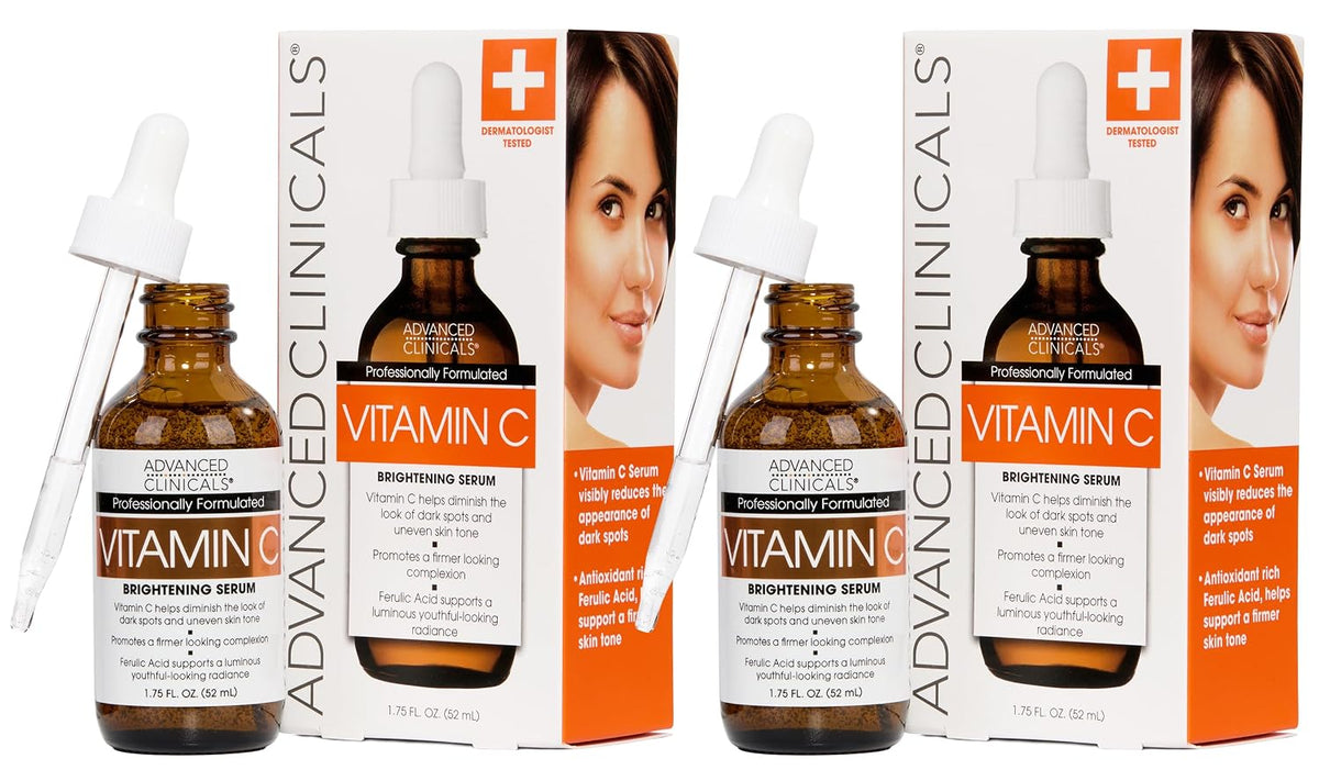 Advanced Clinicals Suero Iluminador de Vitamina C para el Rostro co...