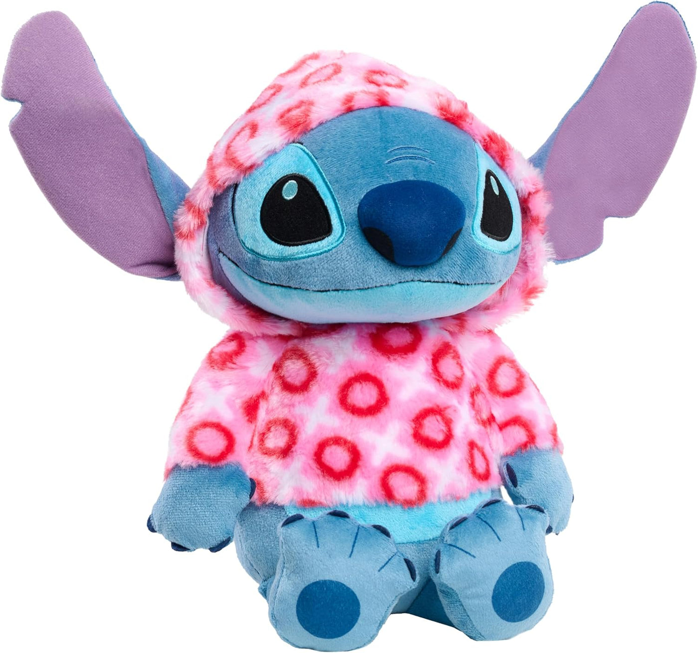 Disney Stitch - Sudadera grande con capucha de corazón de San Valen...