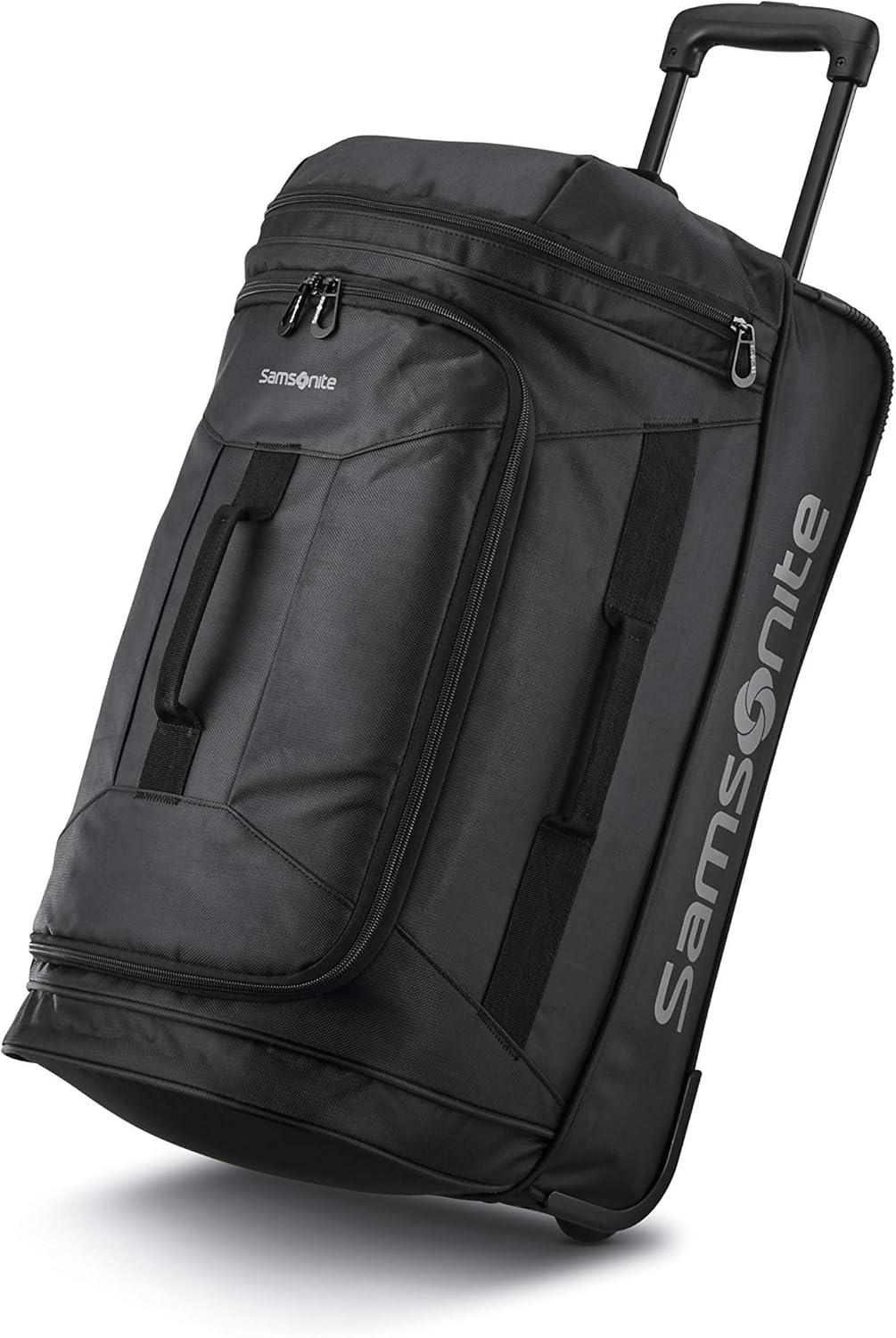 Samsonite Andante - Bolsa de lona con 2 ruedas, Todo negro
