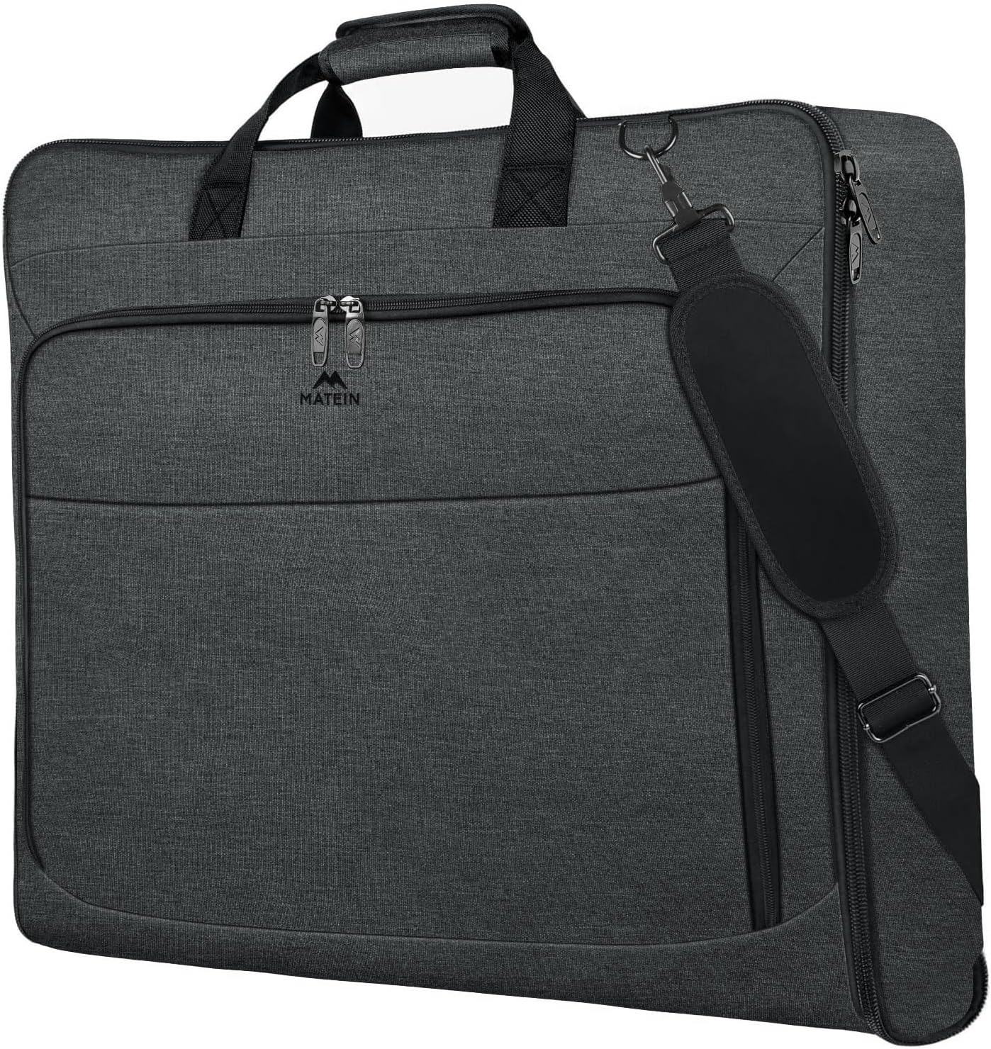 MATEIN Bolsas de ropa para colgar ropa, bolsa de viaje grande con c...