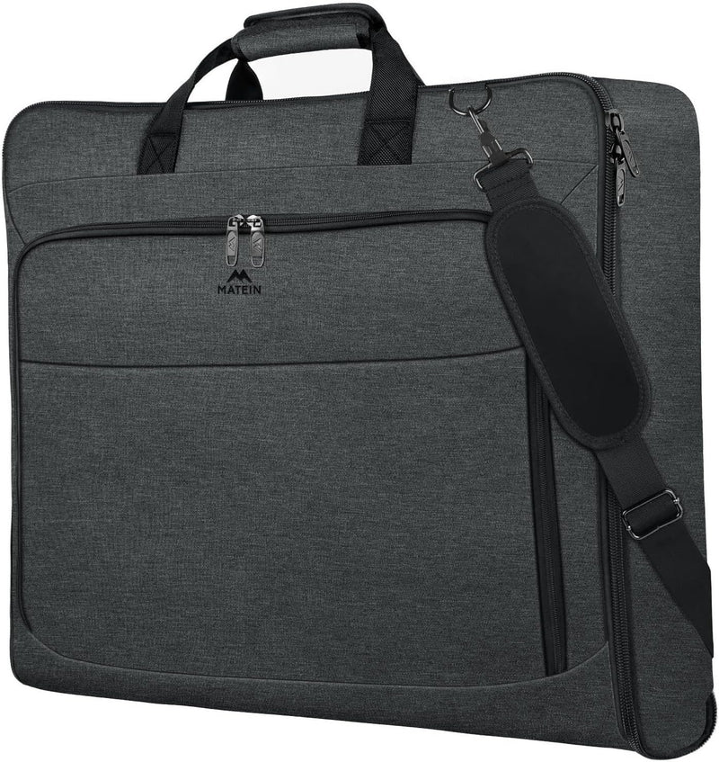 MATEIN Bolsas de ropa para colgar ropa, bolsa de viaje grande con c...