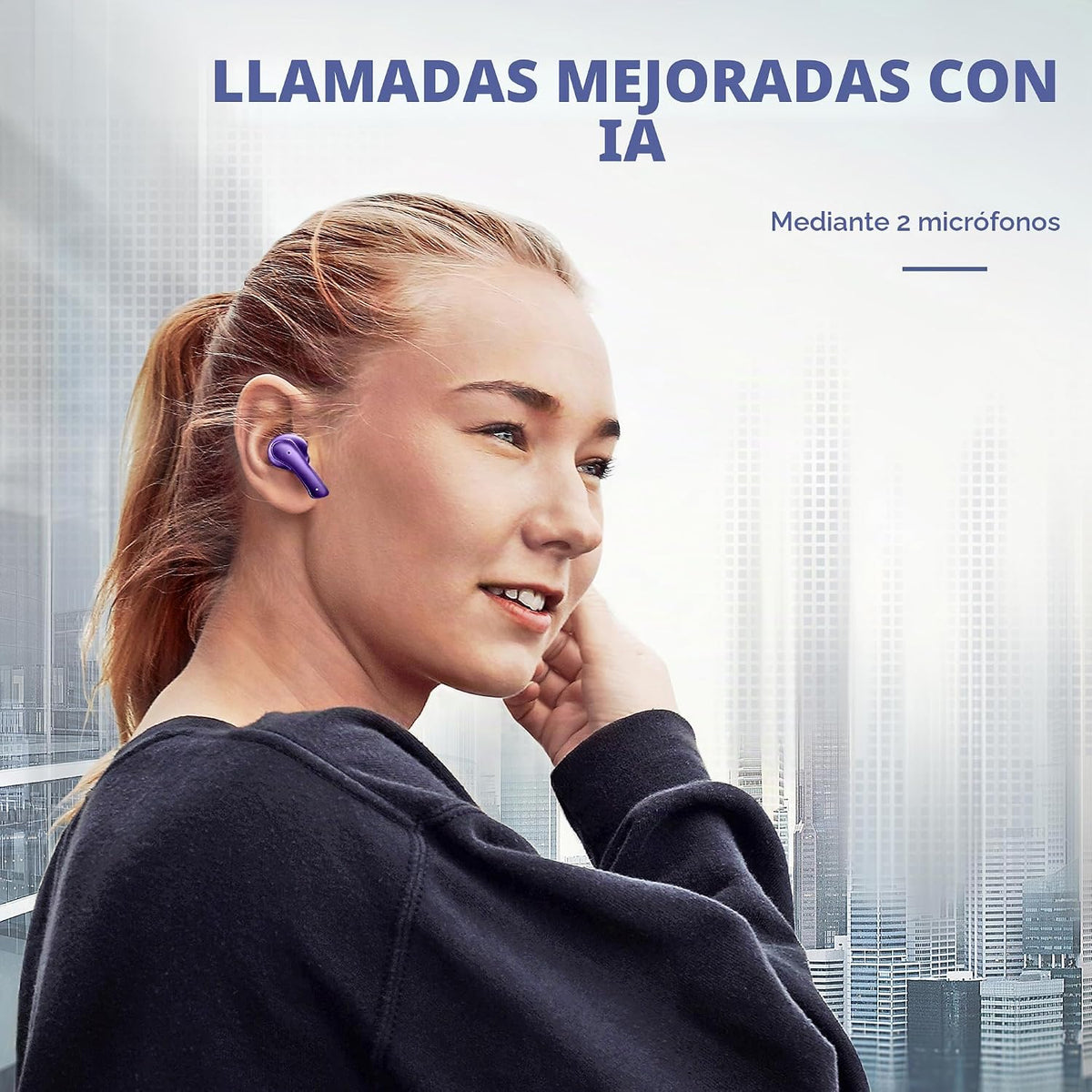 Groovz Audífonos verdaderamente inalámbricos con estuche de carga -...