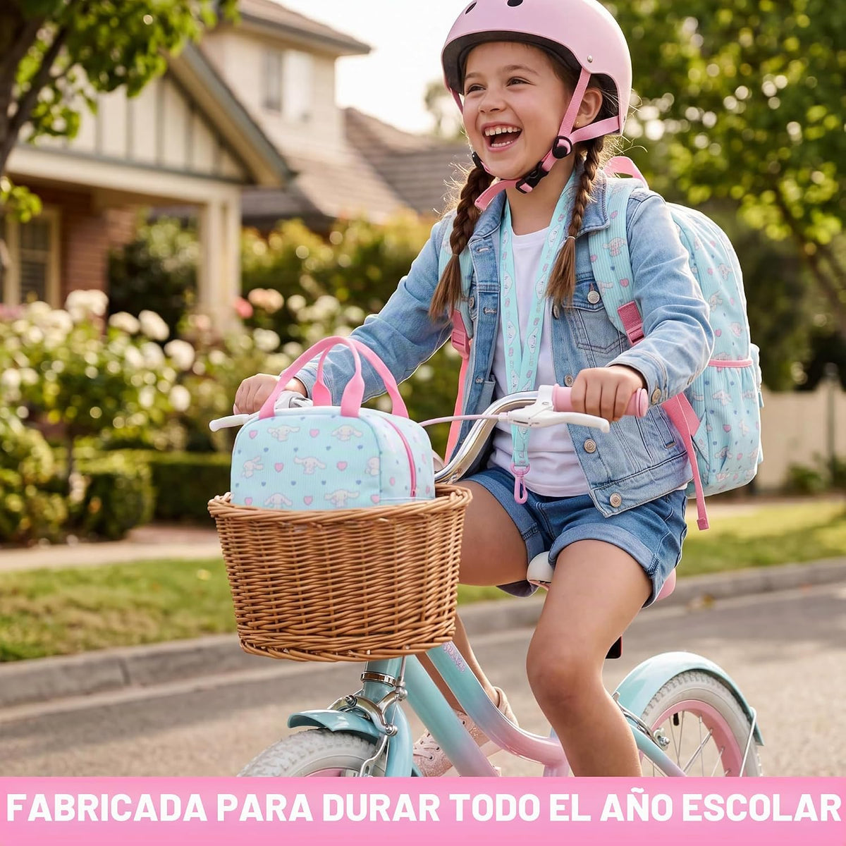 Get Trend Cinnamoroll Mochila de pana para niñas Juego de 4 piezas...
