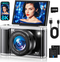 Cámara digital 8K para fotografía con WiFi 96MP Autofocus Vlogging...
