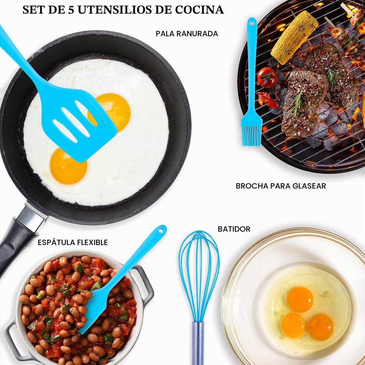 Juego de 13 piezas de cuencos para mezclar, accesorios de camping p...