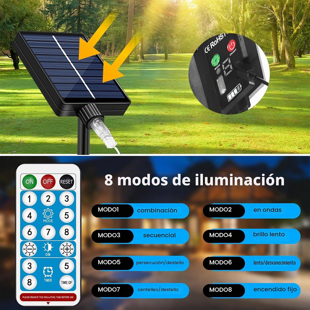 AMIPEPE Luces de cascada de estrellas de Navidad, 11.48 pies, 350 L...