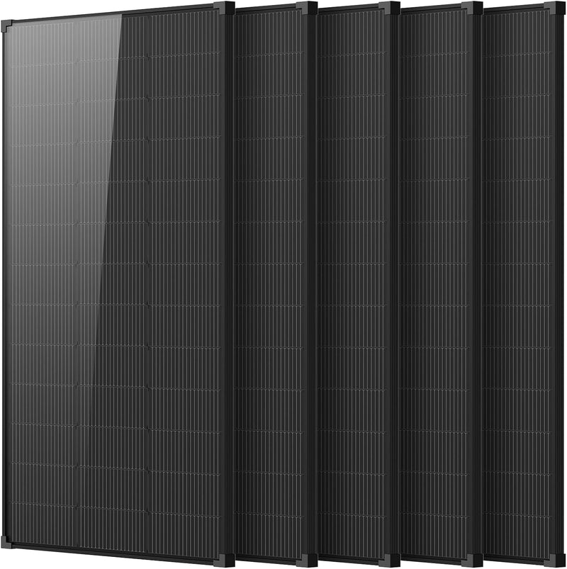 AeternaSol Paneles solares de 1000 W, paquete de 5 paneles solares...