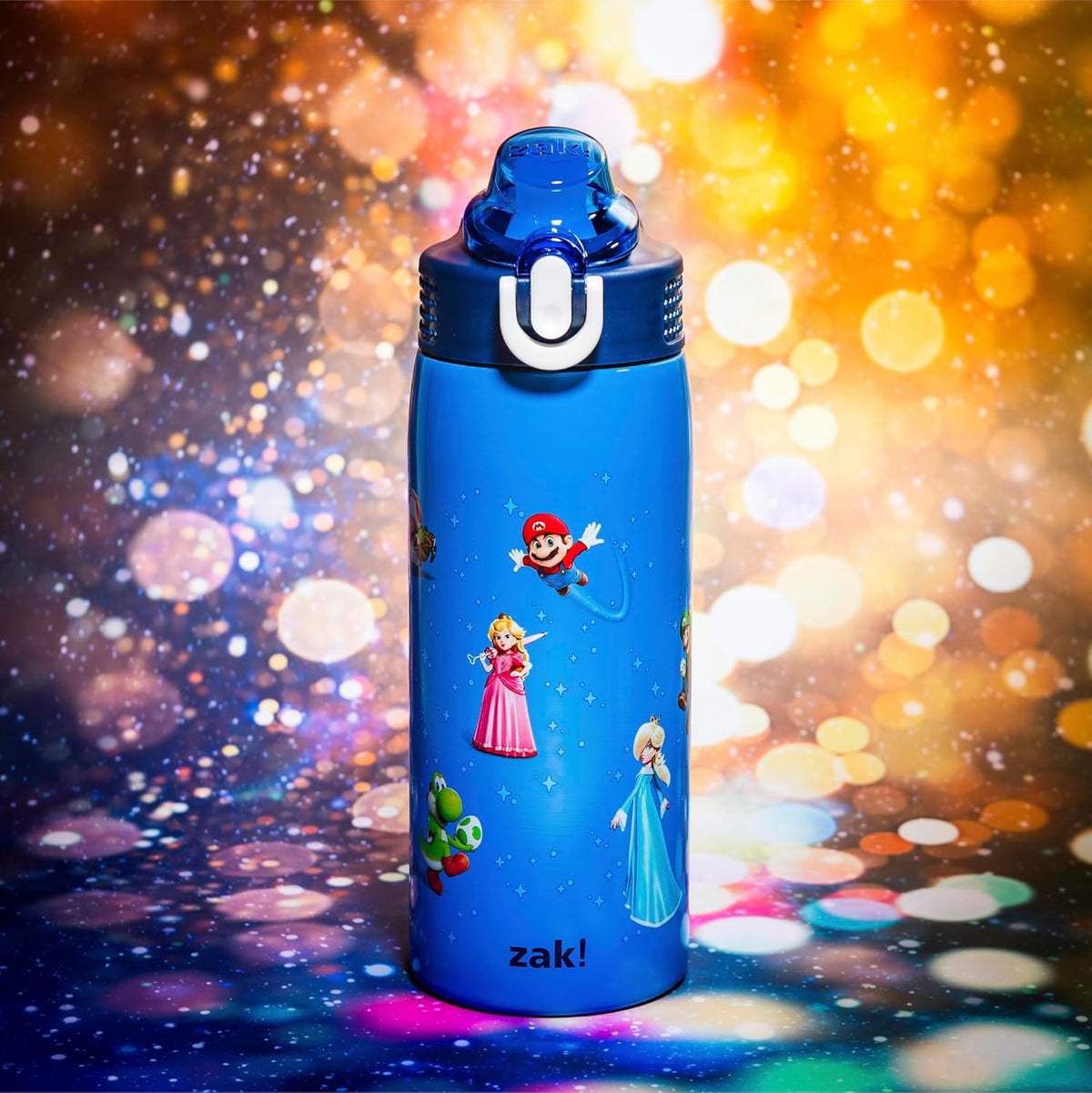 Zak Designs Super Mario Movie Sage - Botella de agua para niños con...