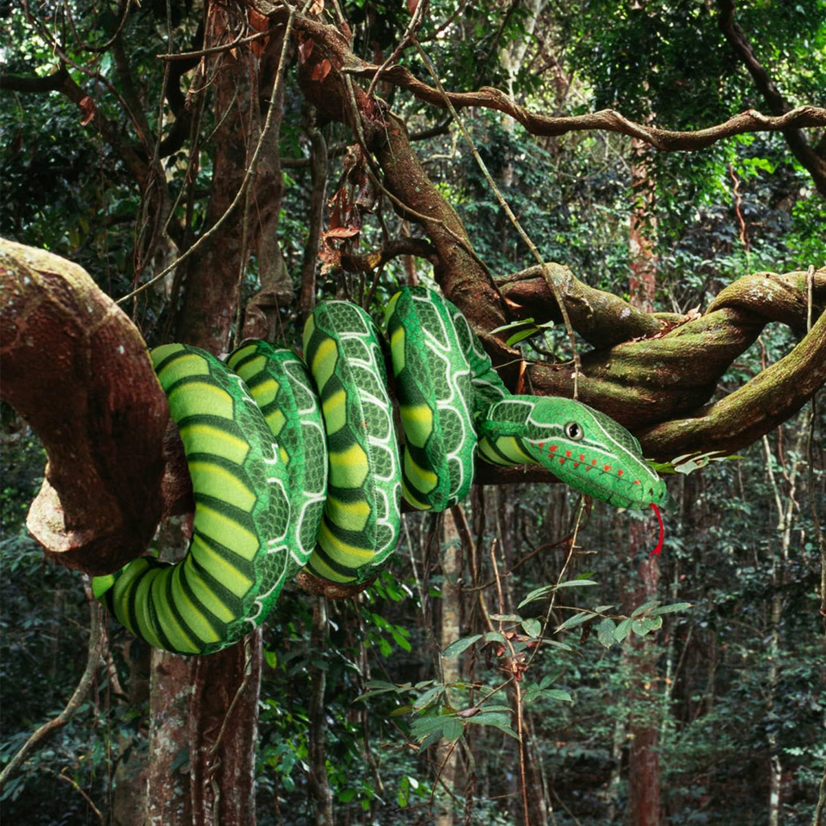 BRINJOY - Peluche de serpiente gigante de 149 pulgadas, juguete de...