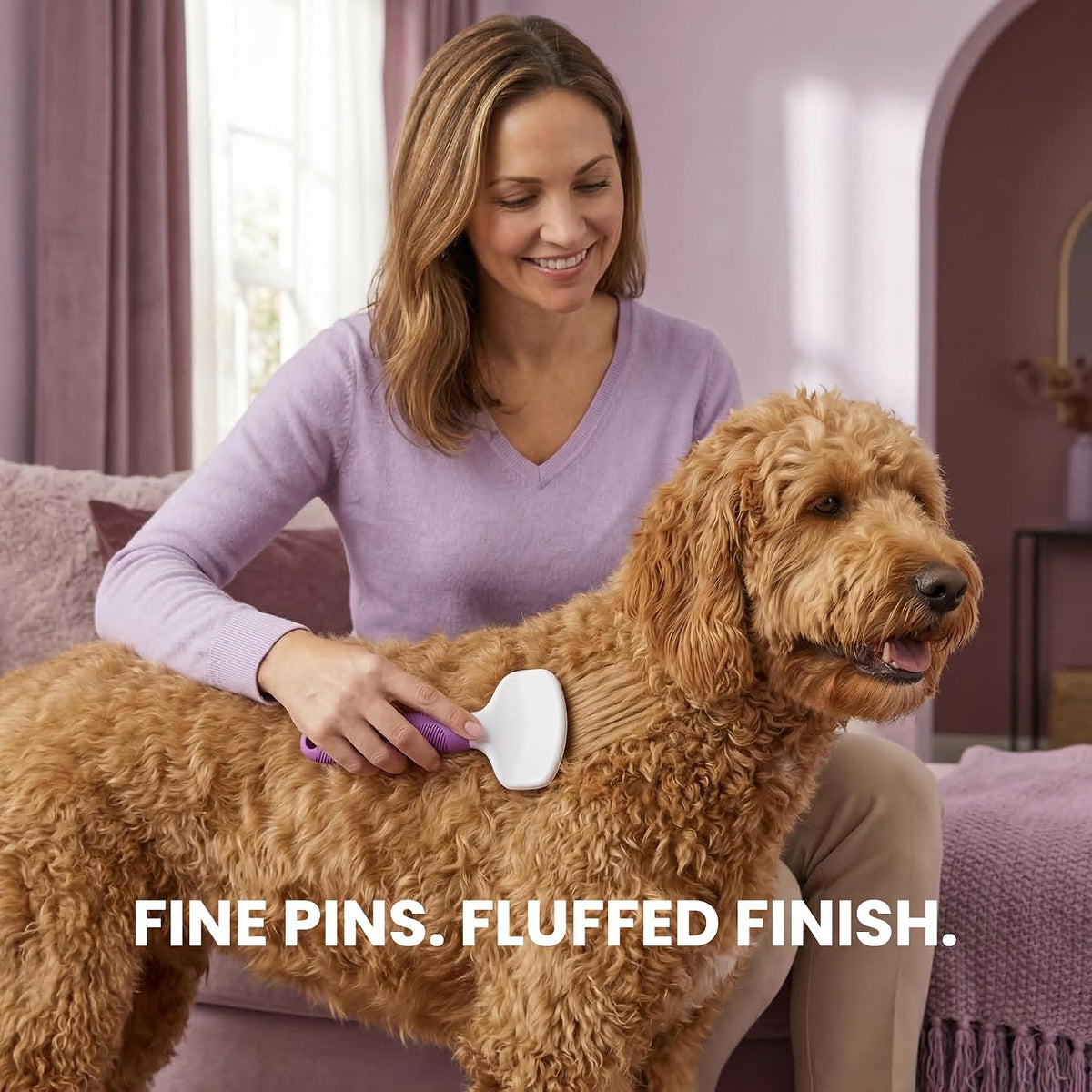 Poodle Pet Slicker Brush \u2013 Para perros, gatos, conejos \u2013...
